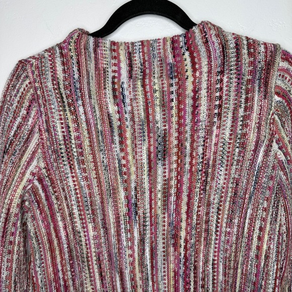 NIC+ZOE Mindfully Made Cotton Knit Sweater Size S Pink Boho Soft Academia Artsy - Picture 7 of 12